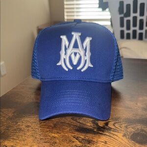 Amiri Blue Trucker Cap
